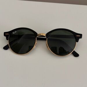 Ray-Ban Classic Black and Gold Sunglasses